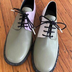 Camper Twin Oxfords size 7.5W with modular colorful pattern